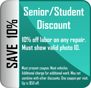 Coupon: Senior and Student
